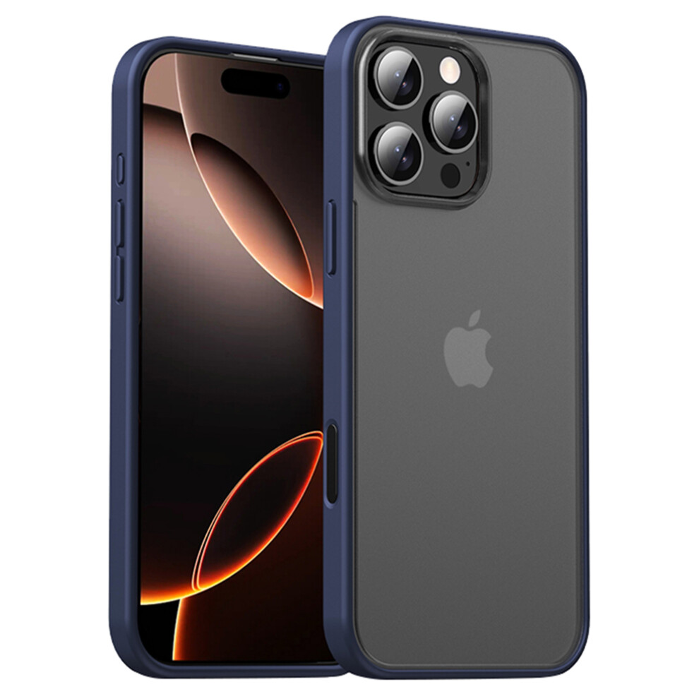(Iphone 16 Pro, ) Ipaky For Iphone 16 Pro Shockproof Case Pc+Tpu Matte Phone Back Cover Blue 6914287859708