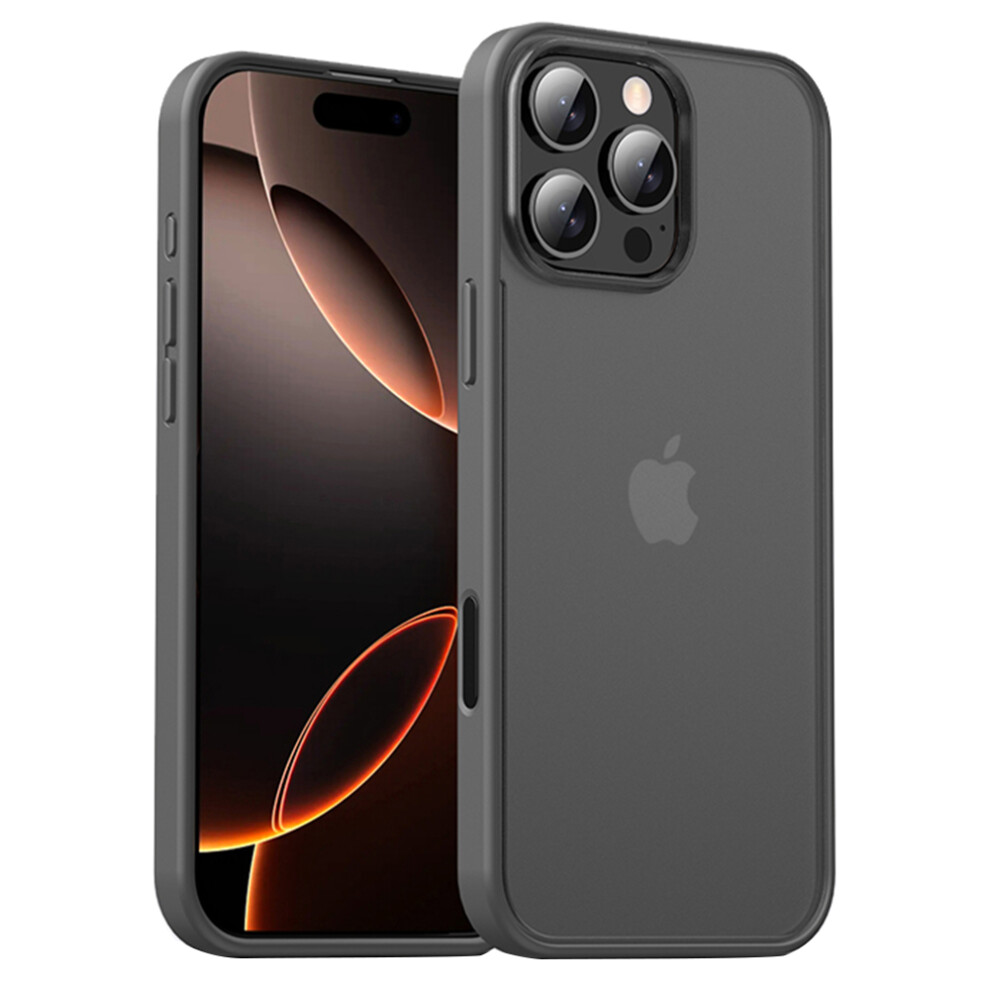 (Iphone 16 Pro Max, ) Ipaky For Iphone 16 Pro Max Shockproof Case Pc+Tpu Matte Phone Back Cover Grey 6914281438459