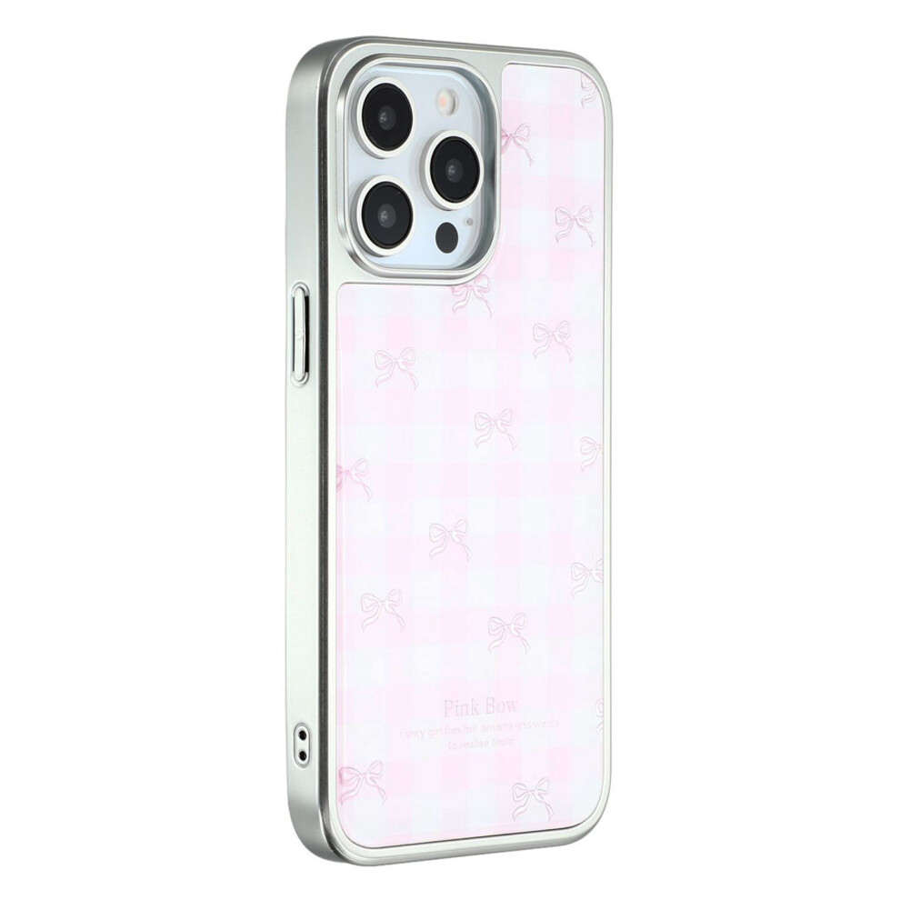 (Iphone 15 Pro, Bows) For Iphone 15 Pro Case Lacquered Epoxy Pattern Tpu+Acrylic Phone Cover Large Camera Cutout 6914283144716