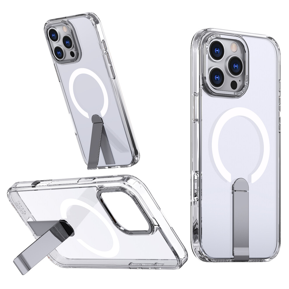 (Iphone 16 Pro Max, Transparent) For Iphone 16 Pro Max Case Compatible With Magsafe Kickstand Tpu+Acrylic Phone Cover 6914282916352