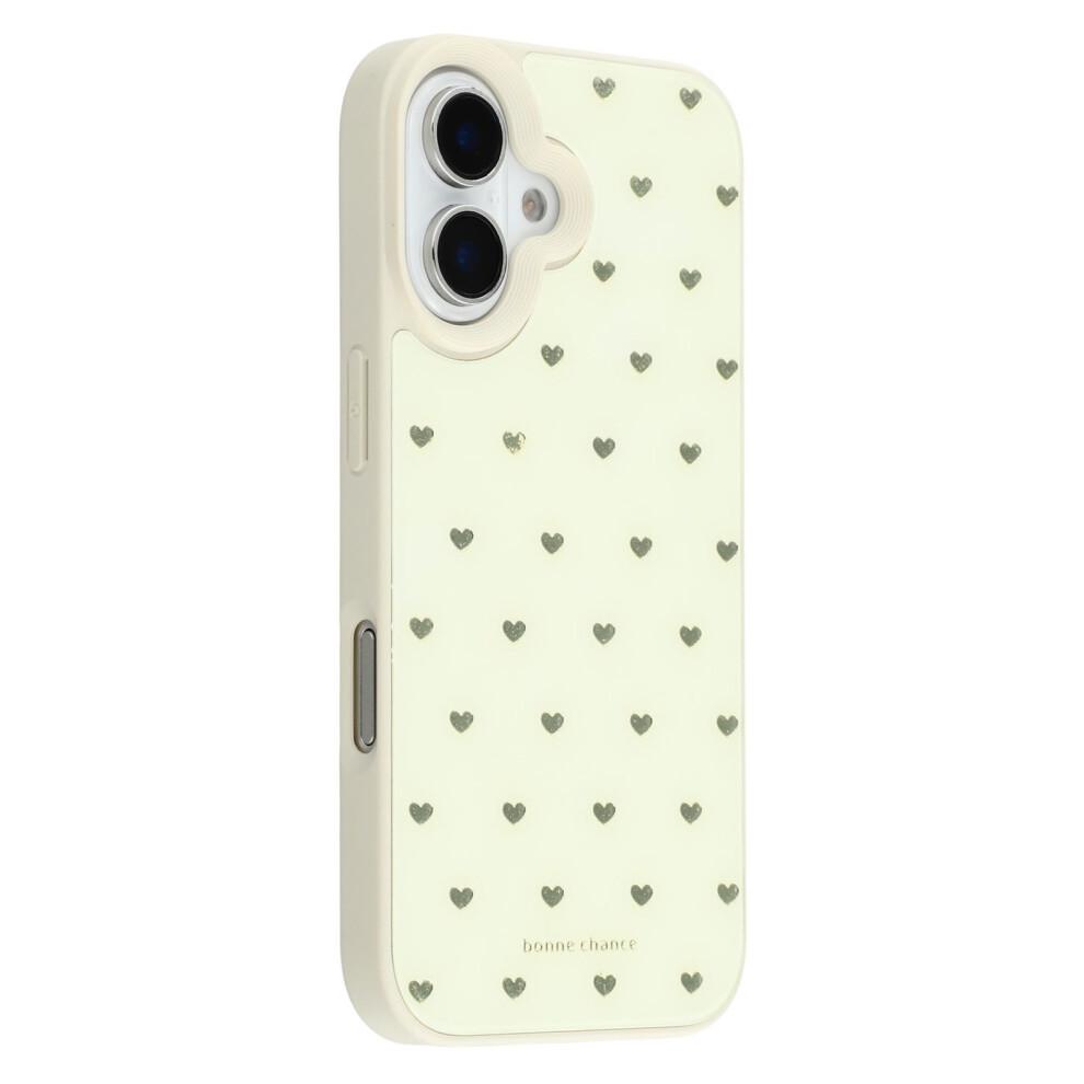 (Iphone 16, Love Hearts) For Iphone 16 Case Lacquered Pattern Tpu+Acrylic+Glass Phone Cover 6914283215263