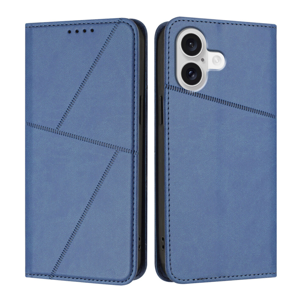 (Iphone 17, Royal ) For Iphone 17 Wallet Case Magnetic Closure Leather Flip Phone Cover With Stand Blue 6914285588839