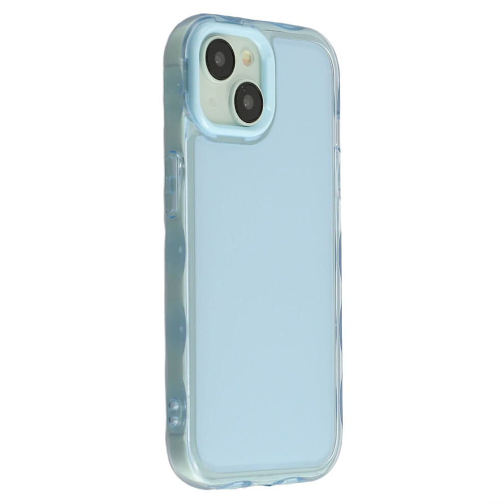 (Iphone 14, ) For Iphone 14 Case Inner Wave Pattern Tpu+Acrylic Phone Cover Blue 6914285152764