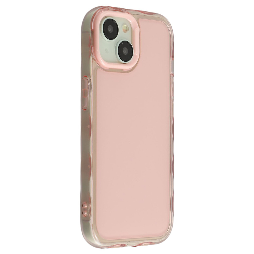 (Iphone 14, ) For Iphone 14 Case Inner Wave Pattern Tpu+Acrylic Phone Cover Pink 6914282071877