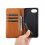 (iPhone 16e, Brown) For iPhone 16e Case RFID Blocking PU Leather Phone Wallet Cover 5