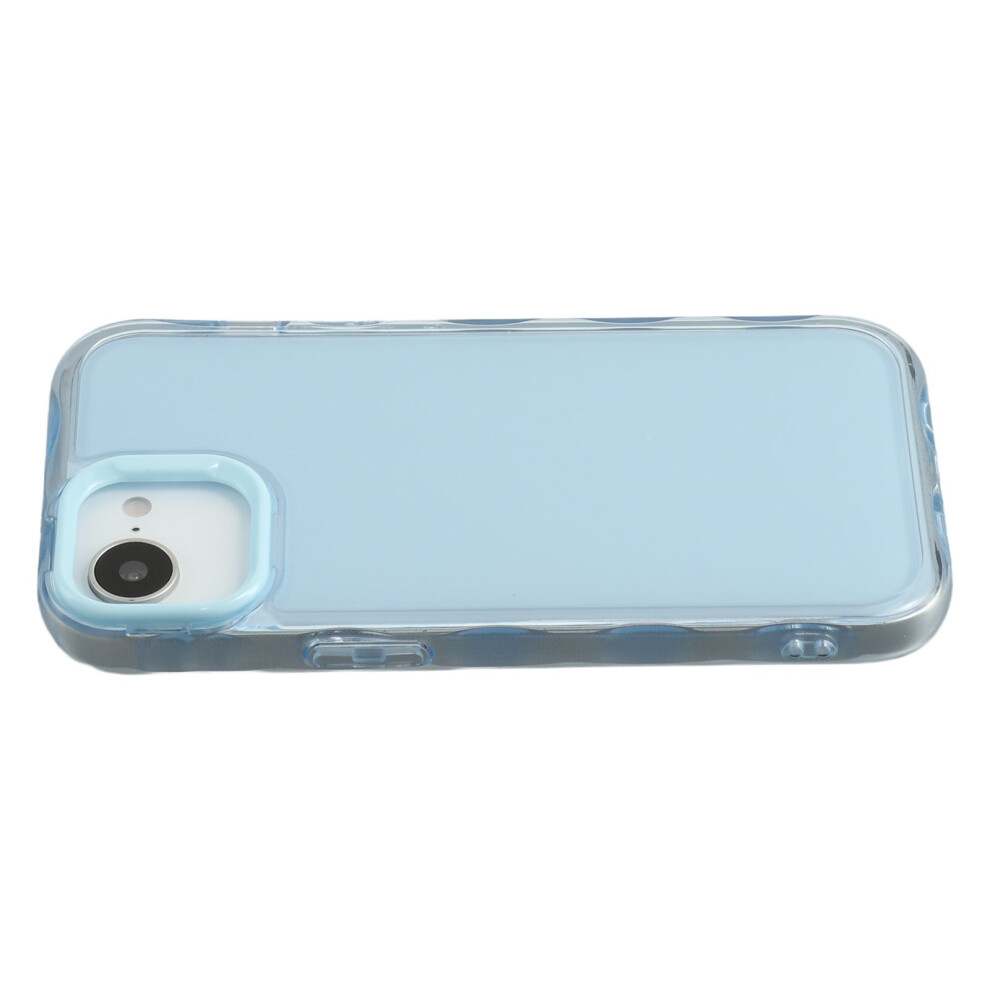 (Iphone 16E, ) For Iphone 16E Case Inner Wave Pattern Tpu+Acrylic Phone Cover Blue 6914283626649