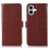 (iPhone 17, Brown) For iPhone 17 Case RFID Blocking Genuine Cow Leather Wallet Phone Cover 1