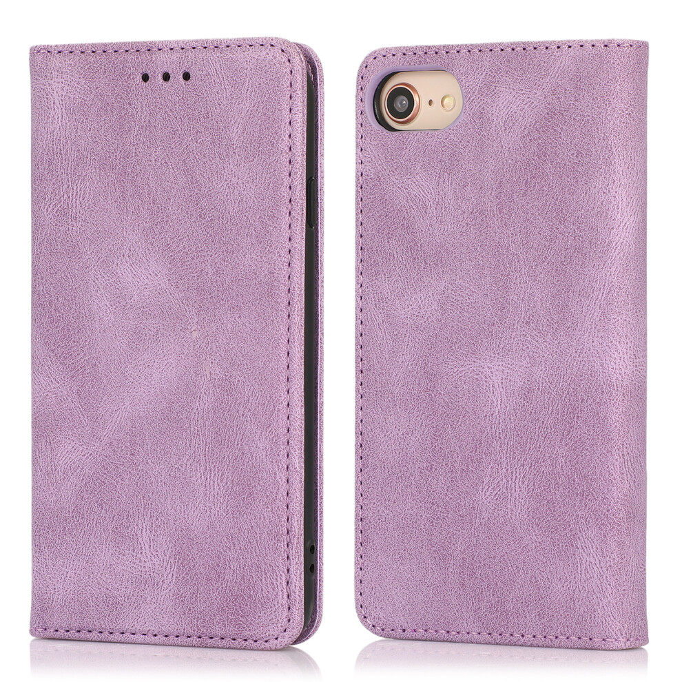(Iphone 16E, ) For Iphone 16E Case Wallet Magnetic Closing Leather Flip Phone Cover Purple 6914285504020