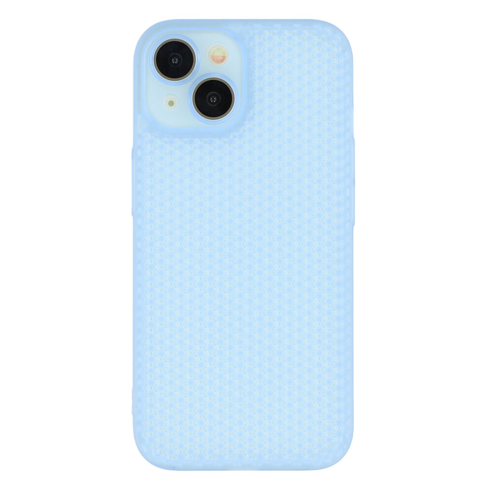 (Iphone 14, Transparent ) For Iphone 14 Case Heat Dissipation Hard Pc Phone Cover With Camera Lens Protector Blue 6914280219943