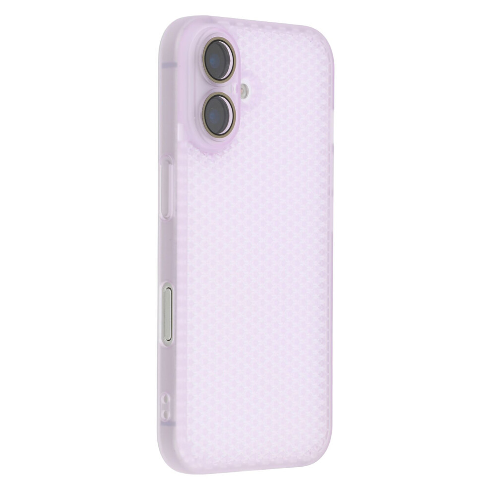 (Iphone 16, Transparent ) For Iphone 16 Case Heat Dissipation Hard Pc Phone Cover With Camera Lens Protector Purple 6914287278974
