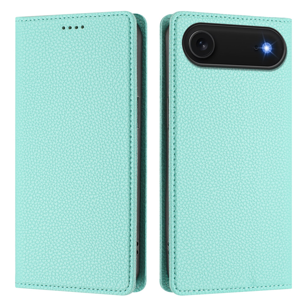 (Iphone Air, Mint ) For Iphone Air Wallet Case Rfid Blocking Litchi Texture Leather Mobile Cover Green 6914283142118