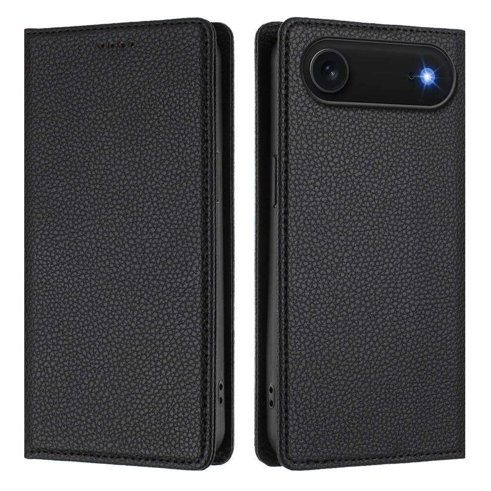 (Iphone Air, ) For Iphone Air Wallet Case Rfid Blocking Litchi Texture Leather Mobile Cover Black 6914282584292