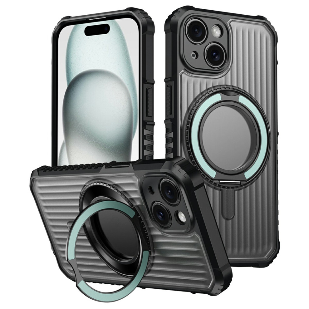 (Iphone 14, Cyan) For Iphone 14 Magnetic Case With Kickstand Pc+Tpu Phone Back Cover Blue 6914289791327