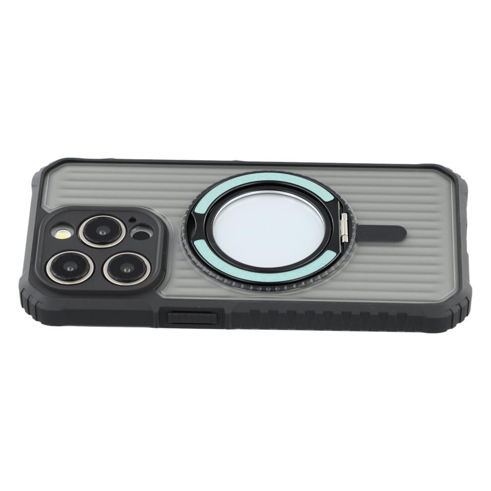 (Iphone 15 Pro, Cyan) For Iphone 15 Pro Magnetic Case With Kickstand Pc+Tpu Phone Back Cover Blue 6914288803953