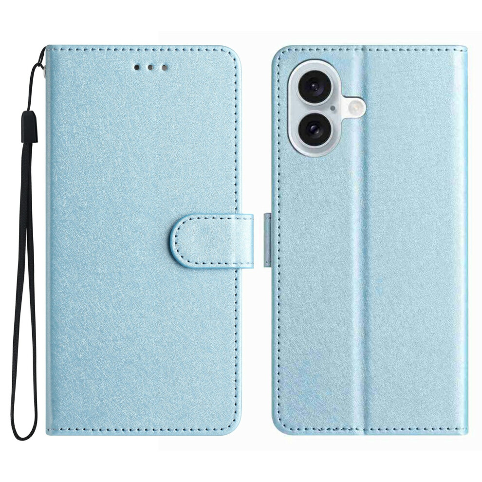 (Iphone 17, Sky ) For Iphone 17 Wallet Case Leather Folio Phone Cover Magnetic Clasp Blue 6914288940146