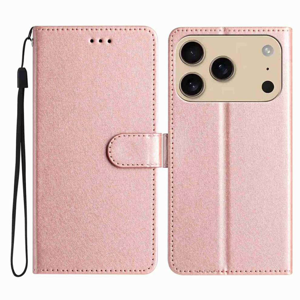 (Iphone 17 Pro Max, Rose ) For Iphone 17 Pro Max Wallet Case Leather Folio Phone Cover Magnetic Clasp Gold 6914287718647