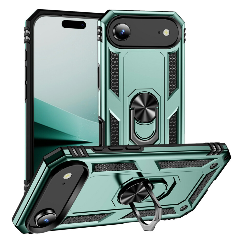 (Iphone Air, Blackish ) For Iphone Air Case Pc+Tpu Phone Cover With Kickstand Green 6914282357476