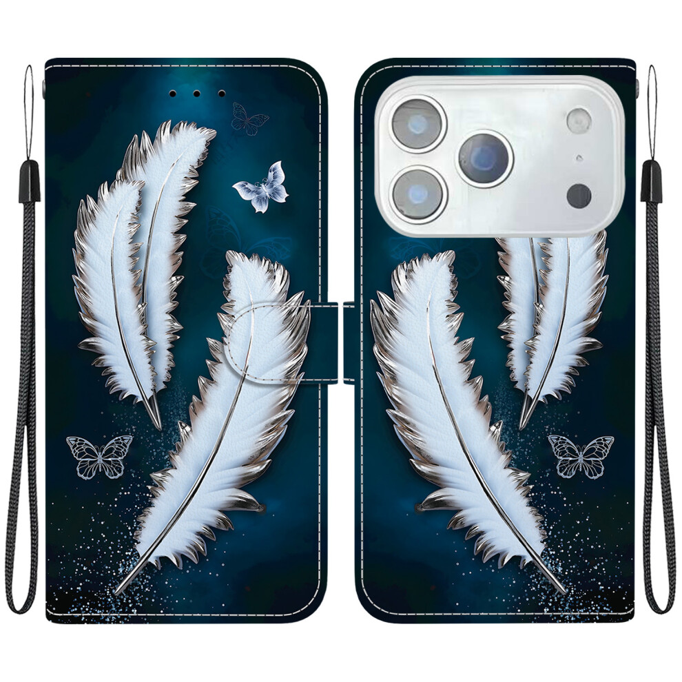 (Iphone 17 Pro Max, Butterfly Feather) For Iphone 17 Pro Max Case White 6914283132003