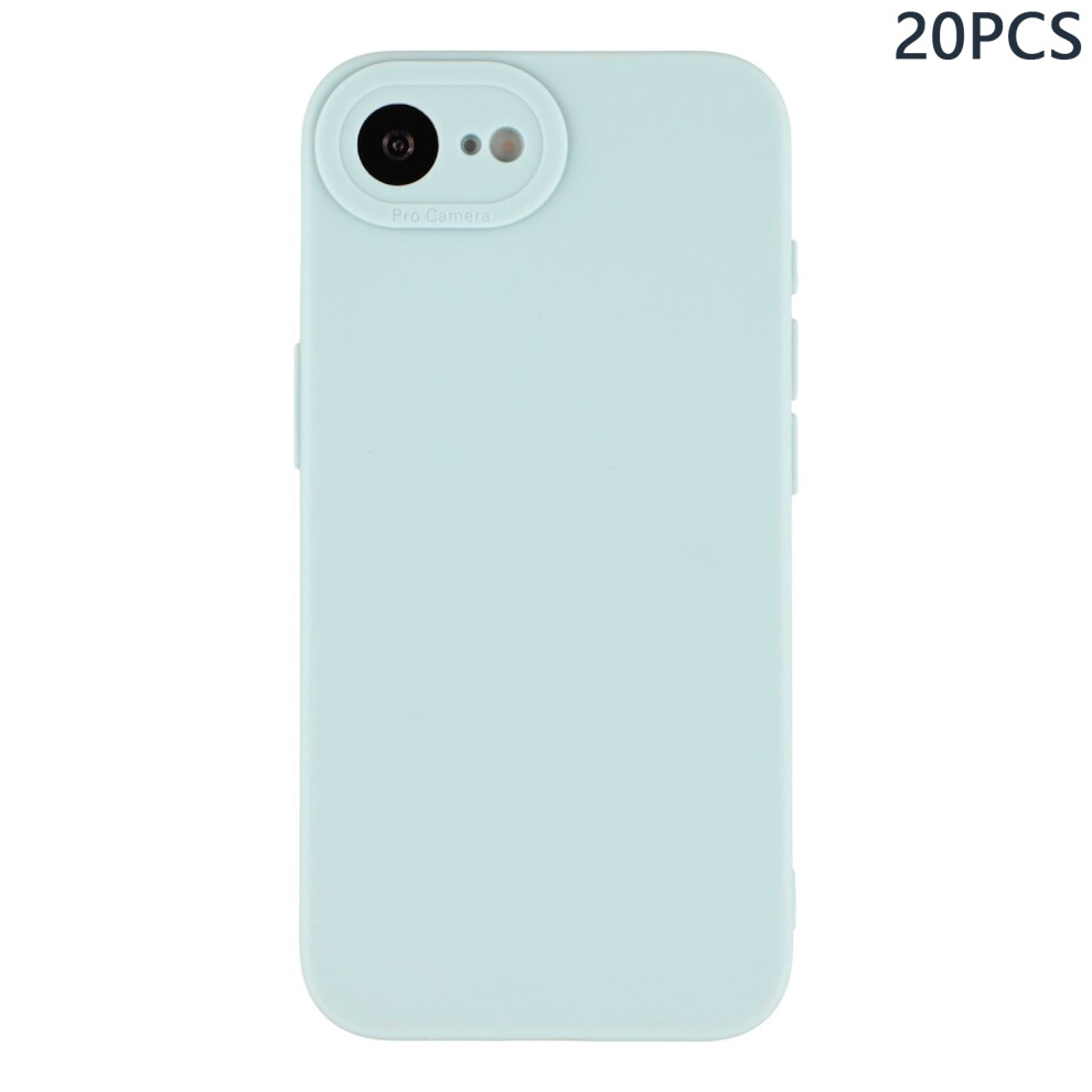 (Iphone 16E, ) Bulk Purchasing 20Pcs For Iphone 16E Case Precise Cutouts 1.3Mm Tpu Matte Phone Cover Blue 6914285848261