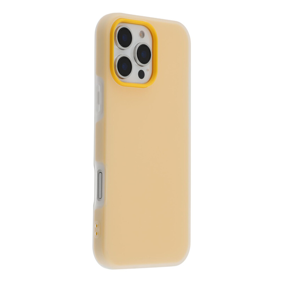 (Iphone 16 Pro Max, ) For Iphone 16 Pro Max Case 2 In 1 Pc+Tpu Frosted Phone Case Large Camera Cutout Orange 6914284488932