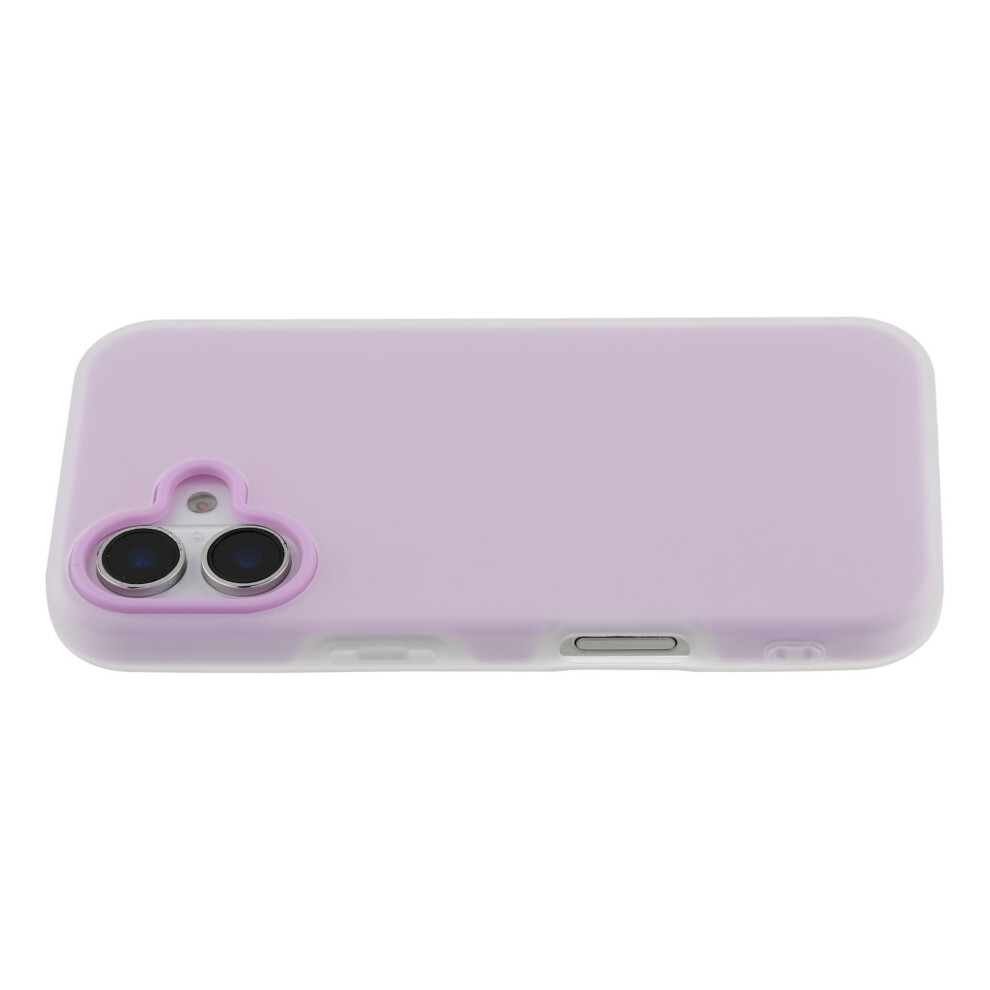 (Iphone 17, ) For Iphone 17 Case 2 In 1 Pc+Tpu Frosted Phone Case Large Camera Cutout Purple 6914283266661