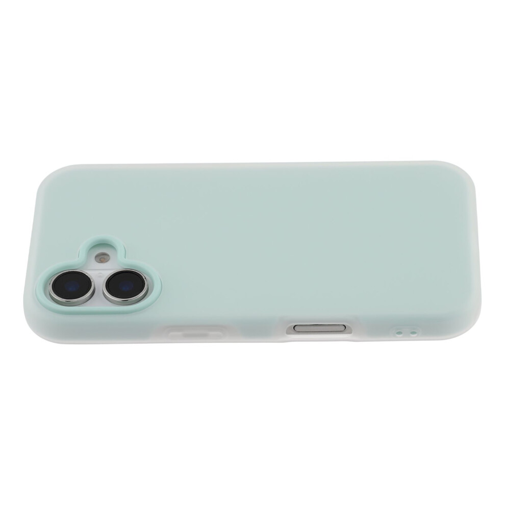 (Iphone 17, Lake ) For Iphone 17 Case 2 In 1 Pc+Tpu Frosted Phone Case Large Camera Cutout Green 6914281980675
