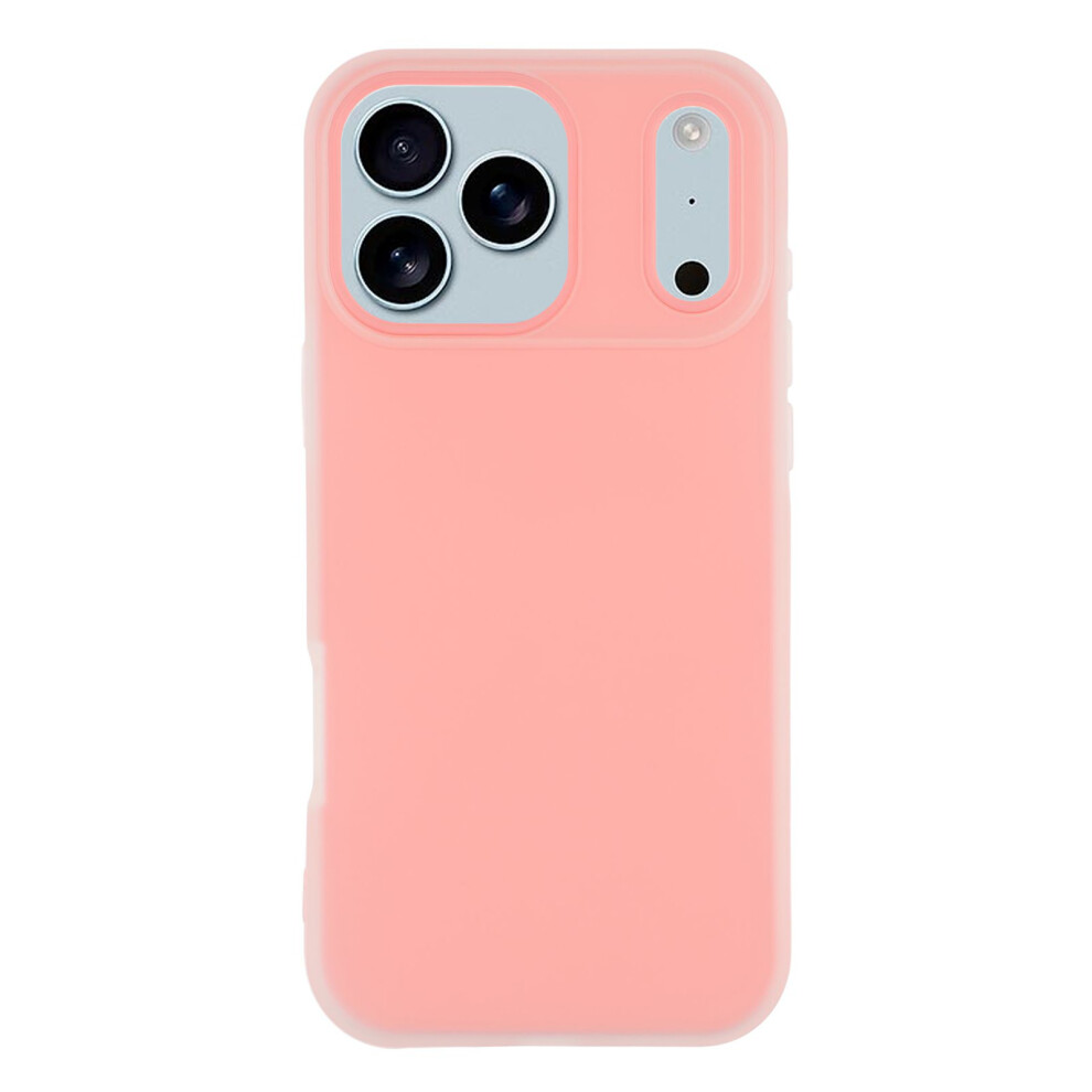 (Iphone 17 Pro, ) For Iphone 17 Pro Case 2 In 1 Pc+Tpu Frosted Phone Case Large Camera Cutout Pink 6914280186368