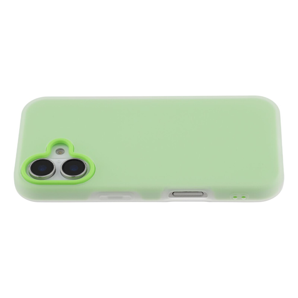 (Iphone 17, Matcha ) For Iphone 17 Case 2 In 1 Pc+Tpu Frosted Phone Case Large Camera Cutout Green 6914280028828