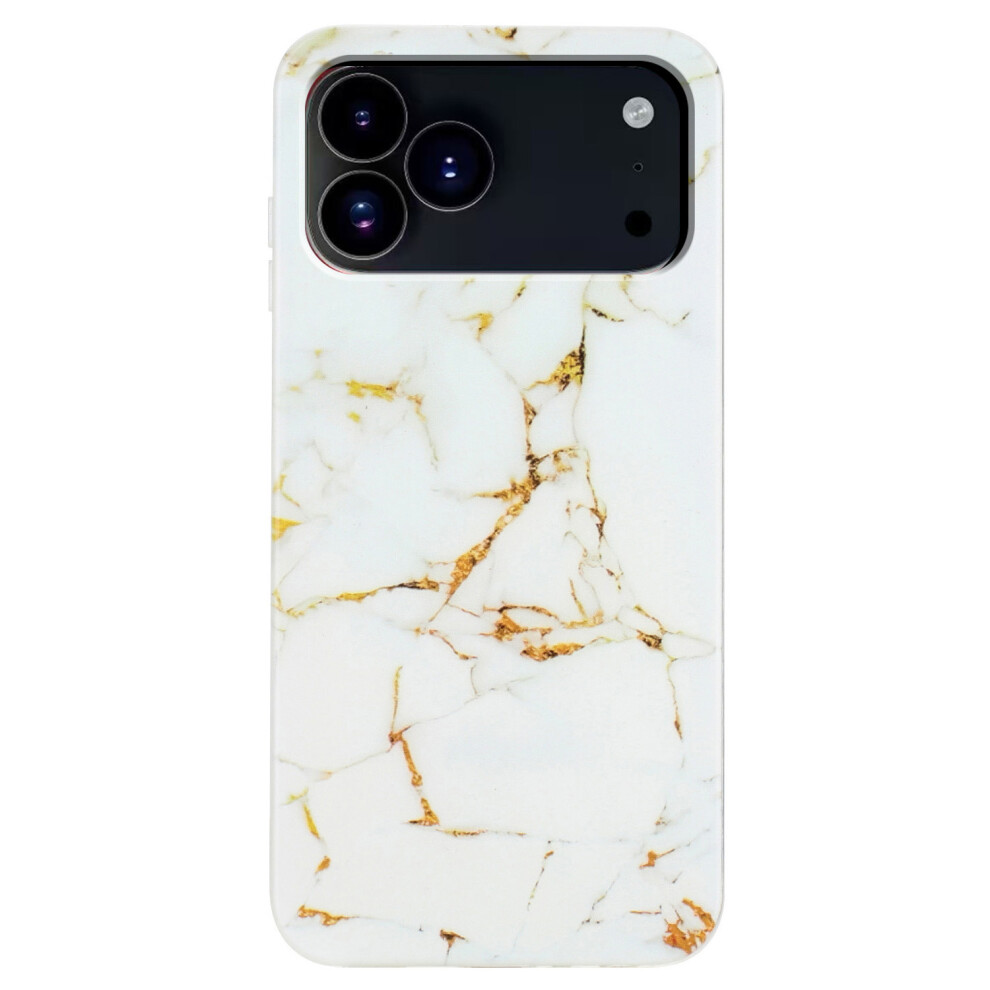 (Iphone 17 Pro Max, ) For Iphone 17 Pro Max Case Marble Pattern Painted Tpu Phone Back Cover White 6914289254518