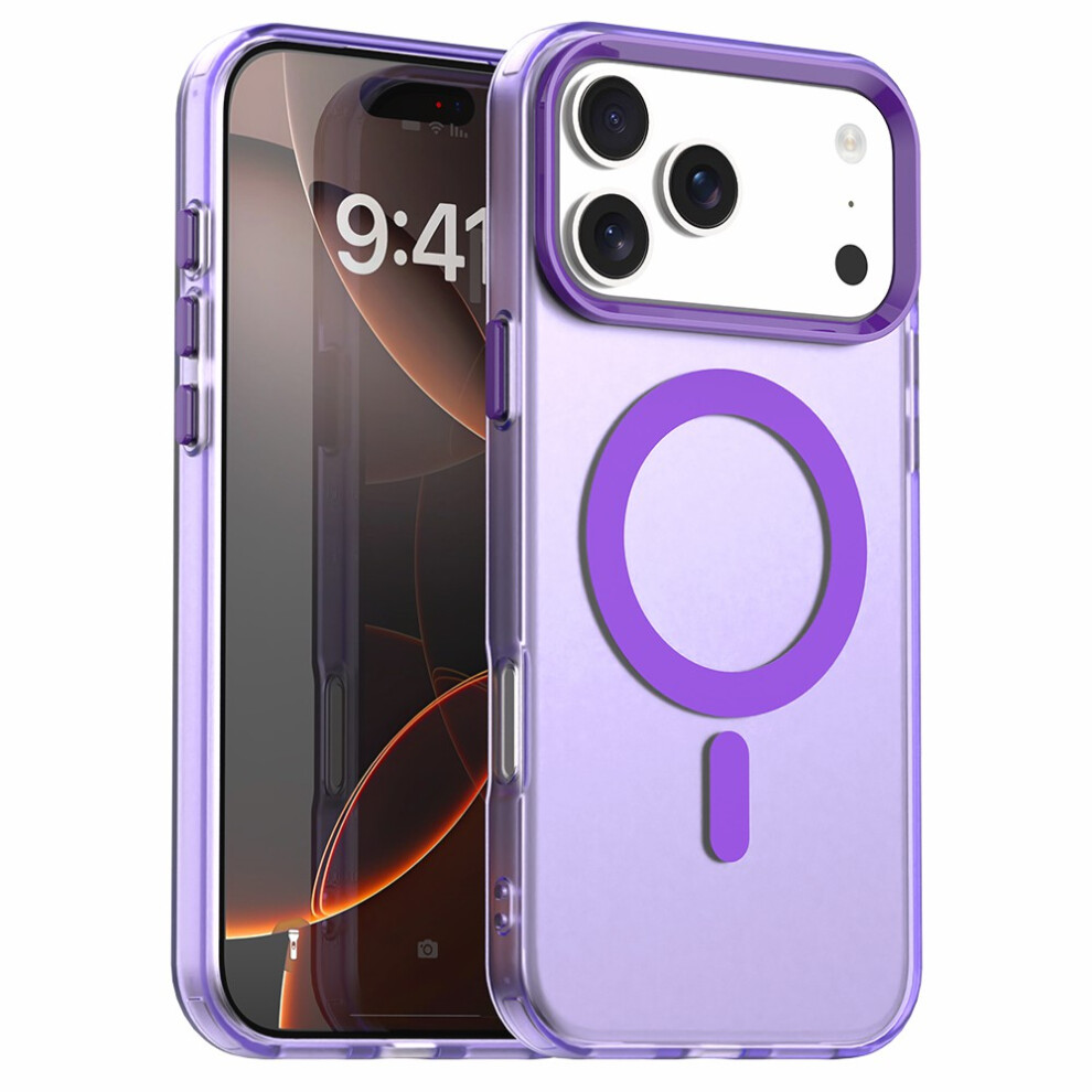 (Iphone 17 Pro Max, ) For Iphone 17 Pro Max Case Compatible With Magsafe Anti Drop Hybrid Phone Back Cover Purple 6914287934498