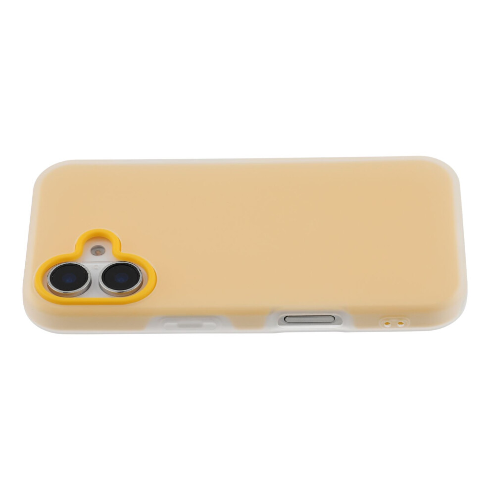 (Iphone 17, ) For Iphone 17 Case 2 In 1 Pc+Tpu Frosted Phone Case Large Camera Cutout Orange 6914285568725