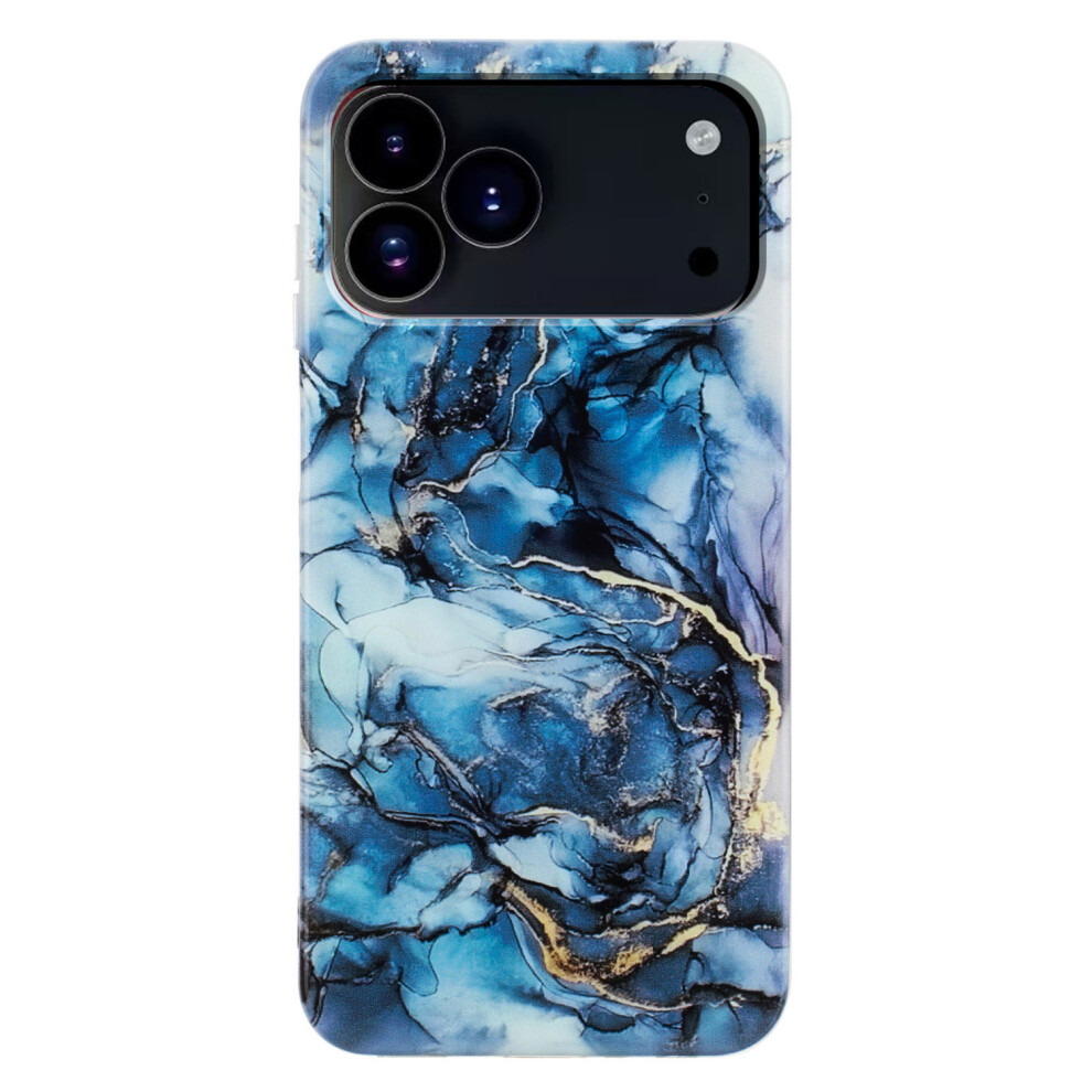 (Iphone 17 Pro, ) For Iphone 17 Pro Case Marble Pattern Painted Tpu Phone Back Cover Grey 6914284030797