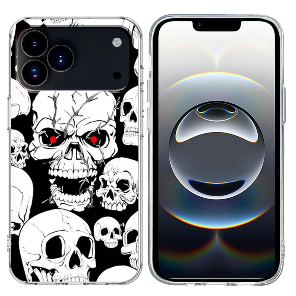 (Iphone 17 Pro, Skull) For Iphone 17 Pro Case Pattern Printing Cell Phone Tpu Back Cover 6914280573267