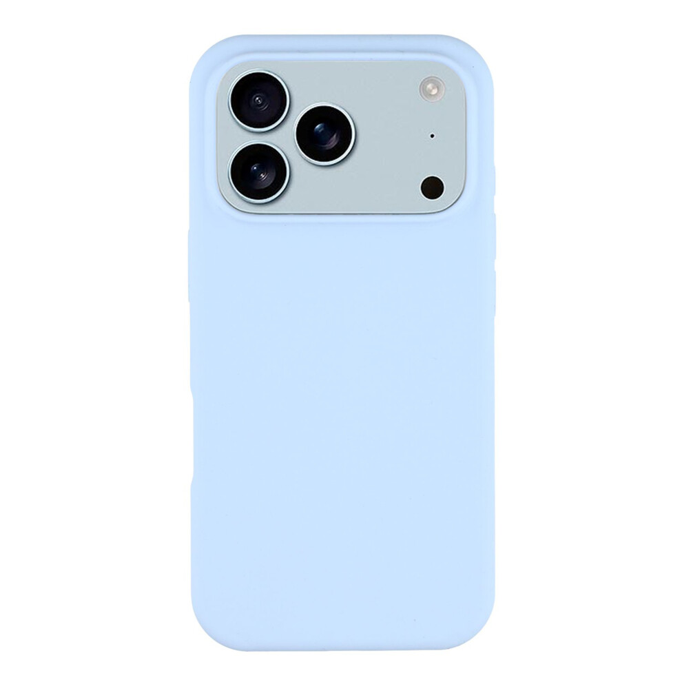 (Iphone 17 Pro Max, Baby ) For Iphone 17 Pro Max Case Solid Silicone Shockproof Phone Back Cover Blue 6914286603524