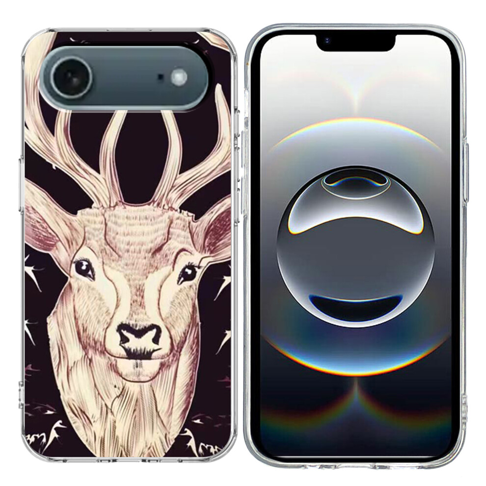 (Iphone Air, Deer Head) For Iphone Air Case Pattern Printing Cell Phone Tpu Back Cover 6914287541610