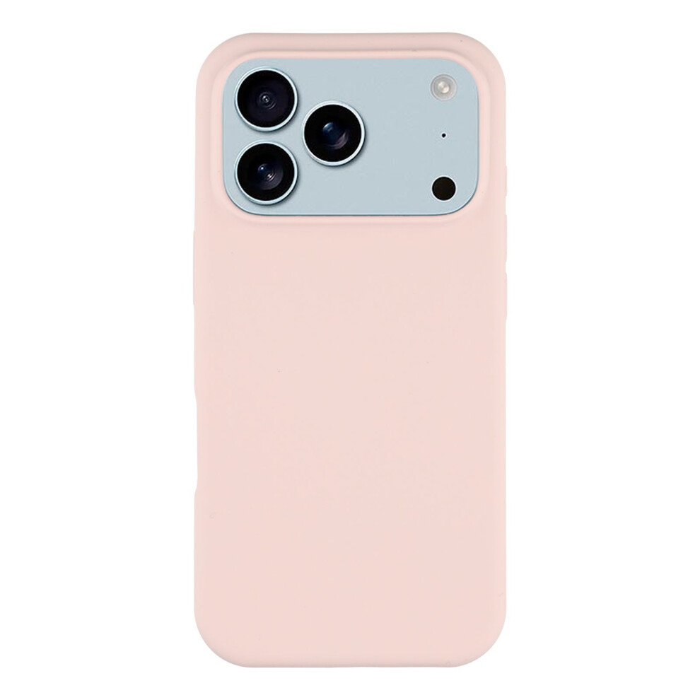 (Iphone 17 Pro Max, ) For Iphone 17 Pro Max Case Solid Silicone Shockproof Phone Back Cover Pink 6914289175530