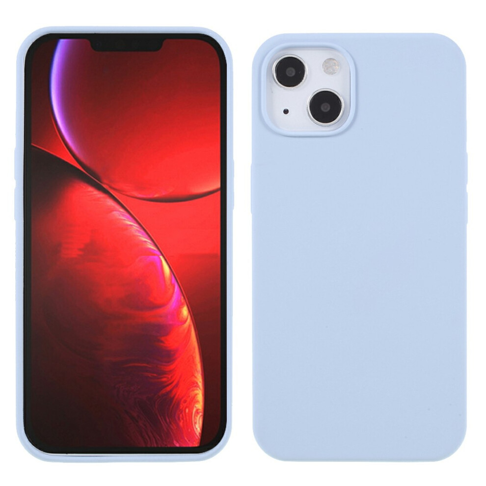 (Iphone 15, Baby ) For Iphone 15 Case Solid Silicone Shockproof Phone Back Cover Blue 6914289255485