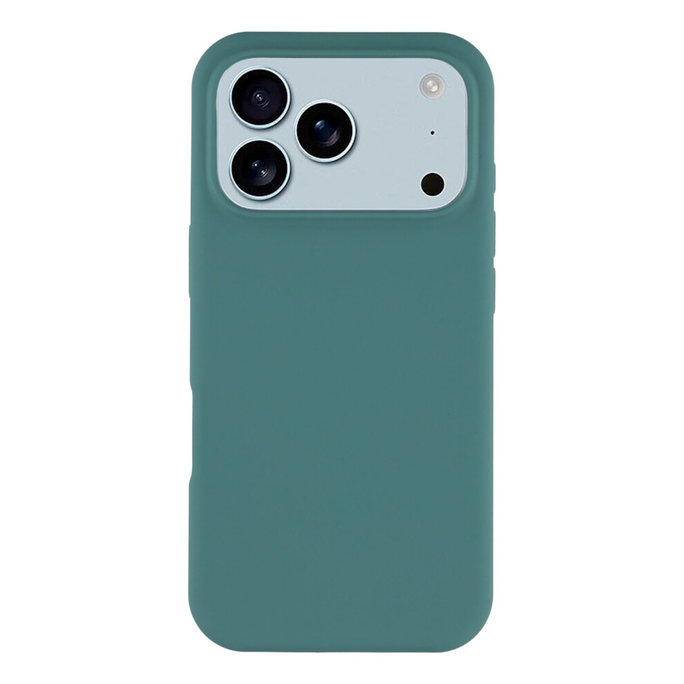 (Iphone 17 Pro, Blackish ) For Iphone 17 Pro Case Solid Silicone Shockproof Phone Back Cover Green 6914286599865