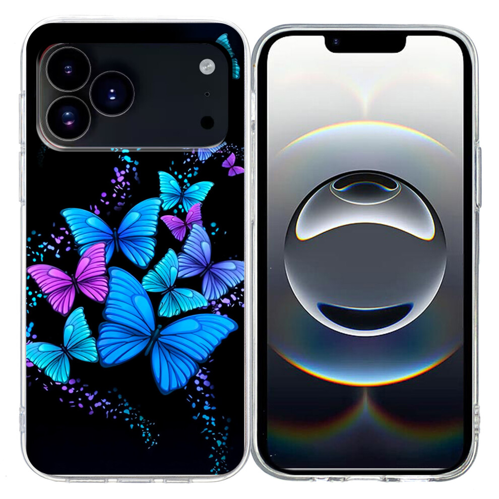 (Iphone 17 Pro Max, Colorful Butterflies) For Iphone 17 Pro Max Case Pattern Printing Shockproof Soft Tpu Phone Cover 6914286028013