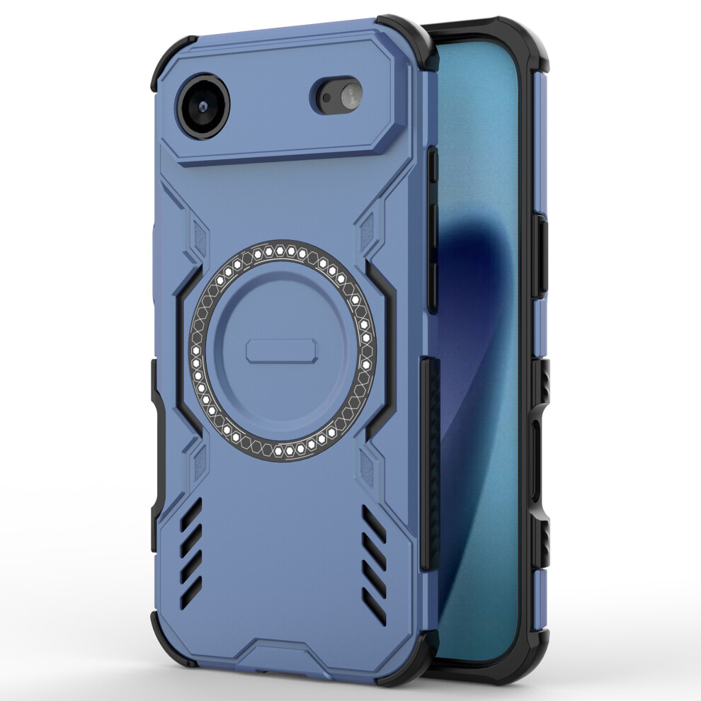 (Iphone Air, ) For Iphone Air Magnetic Case Butterfly Armor Hollow Heat Dissipation Pc+Tpu Phone Cover Blue 6914282022763