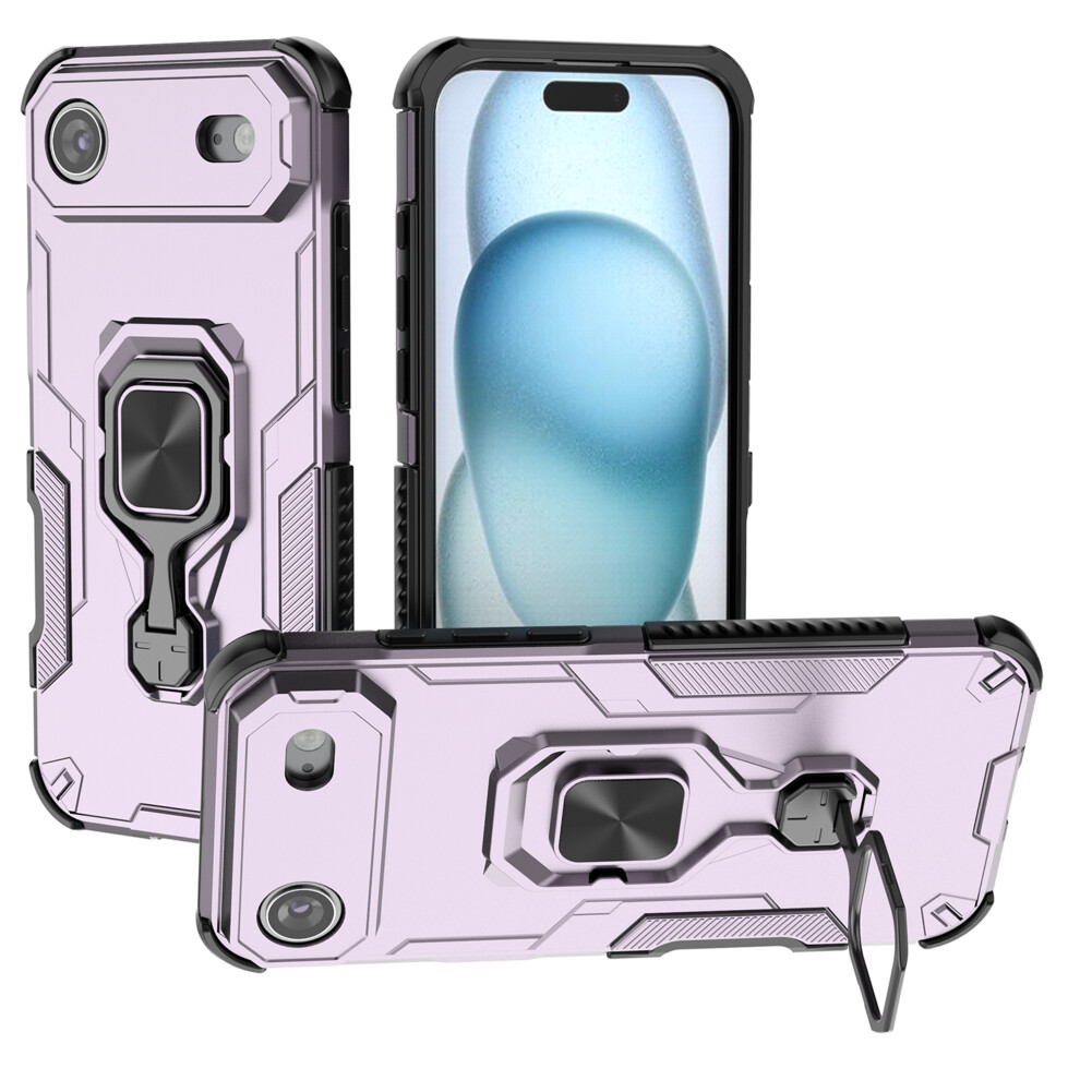 (Iphone Air, ) For Iphone Air Case Rotatable Ring Kickstand Pc+Tpu Shockproof Phone Cover Purple 6914280658780