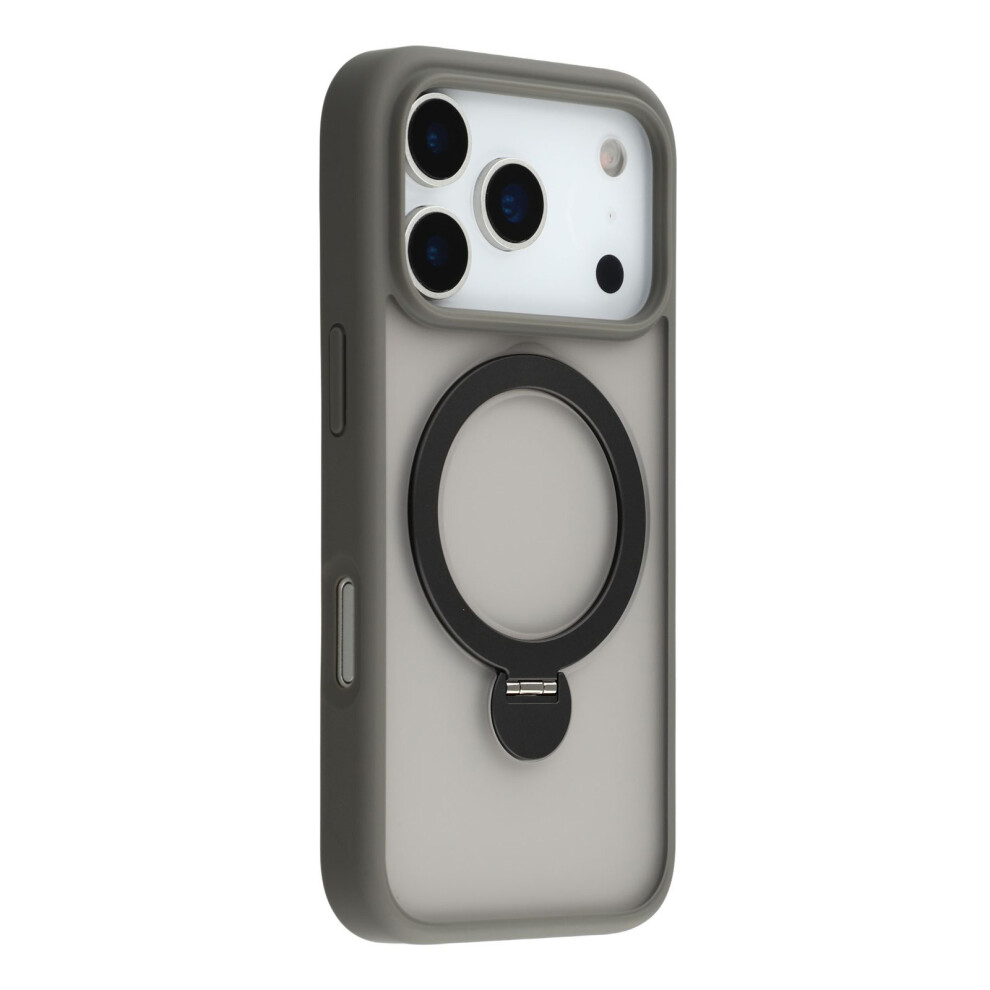 (Iphone 17 Pro Max, ) For Iphone 17 Pro Max Case Rotating Kickstand Tpu+Pc Magnetic Phone Cover Grey 6914281398982