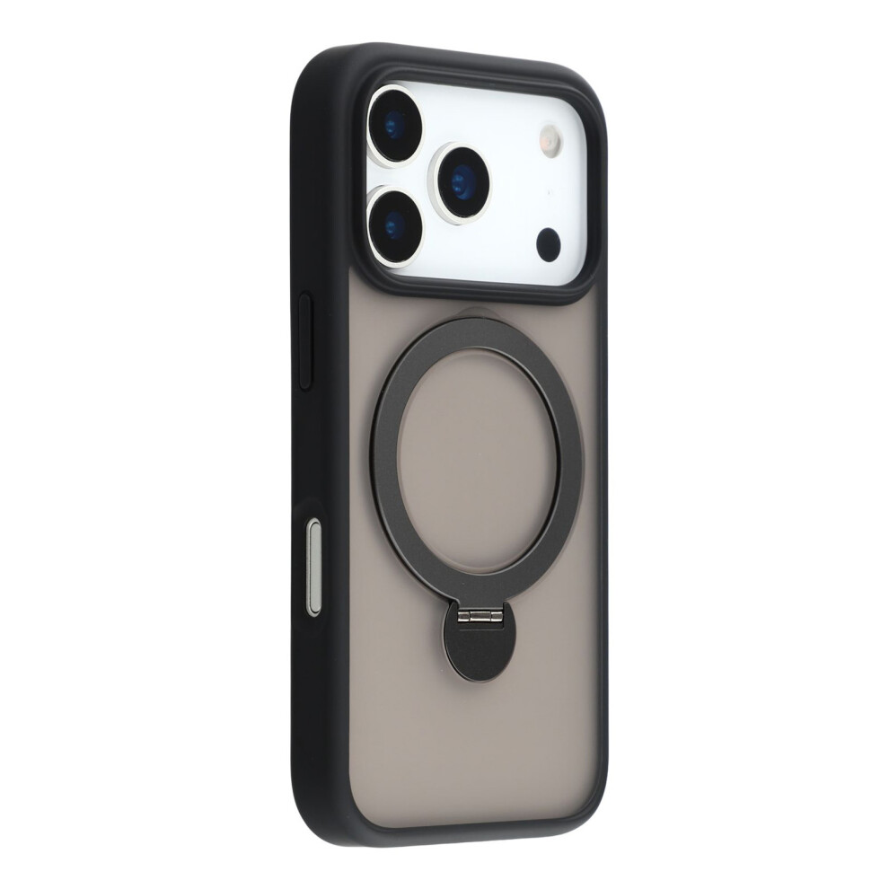 (Iphone 17 Pro Max, ) For Iphone 17 Pro Max Case Rotating Kickstand Tpu+Pc Magnetic Phone Cover Black 6914284426095