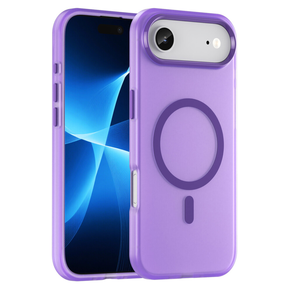 (Iphone Air, Dark ) For Iphone Air Case Compatible With Magsafe Tpu+Pc Slim Matte Translucent Phone Cover Purple 6914282187370
