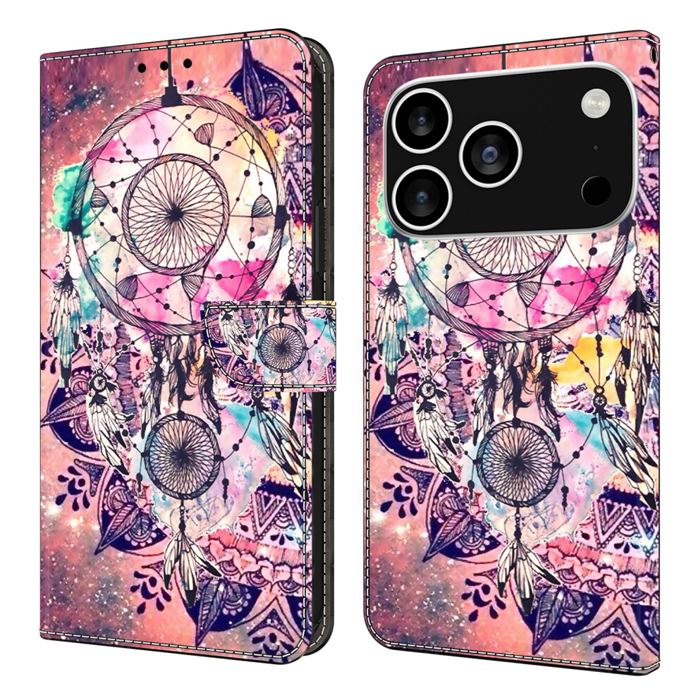 (Iphone 17 Pro Max, Wind Chime) For Iphone 17 Pro Max Wallet Case Pattern Printing Stand Leather Flip Phone Cover 6914280011646