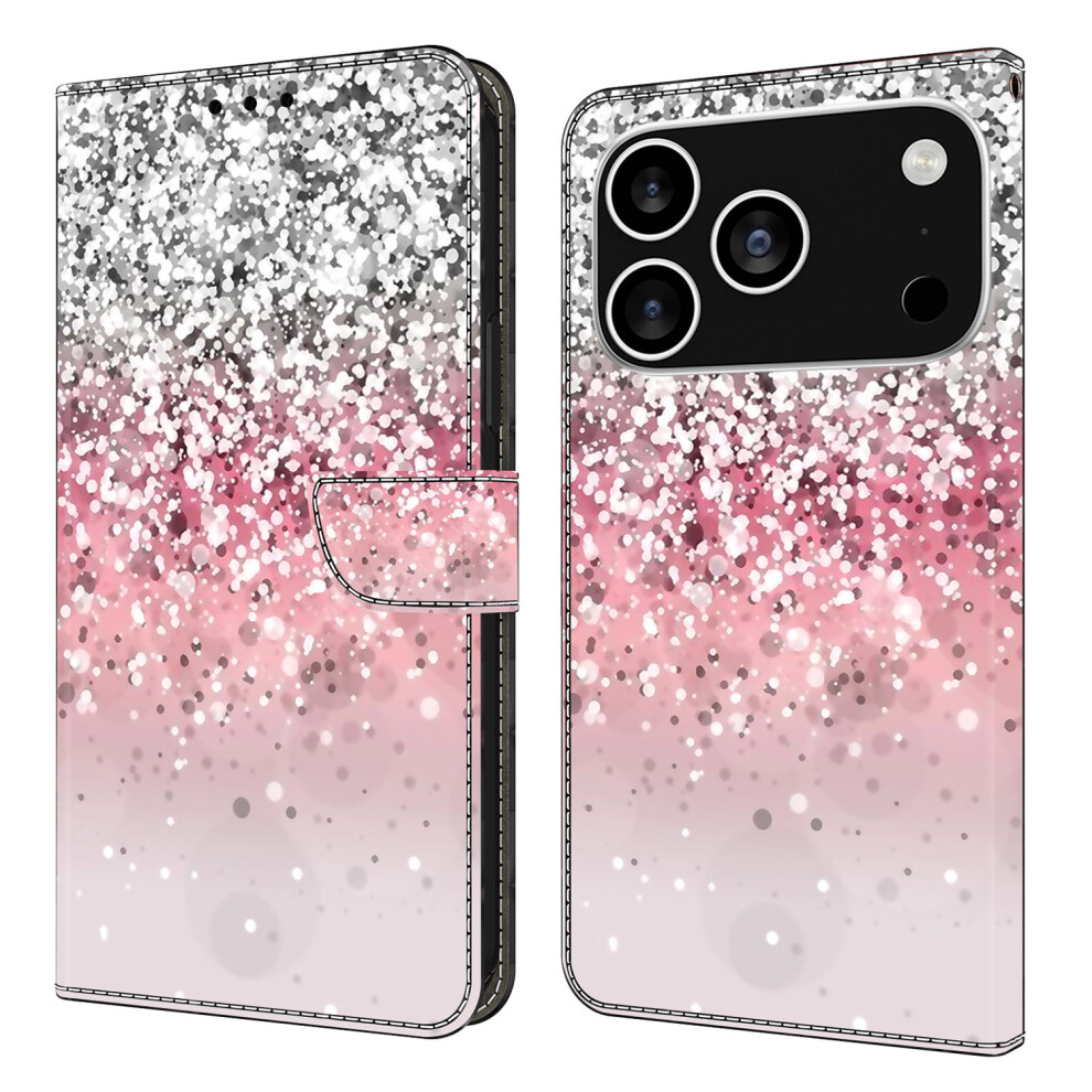 (Iphone 17 Pro, Gradient) For Iphone 17 Pro Case Magnetic Clasp 3D Pattern Leather Wallet Phone Cover 6914283721320