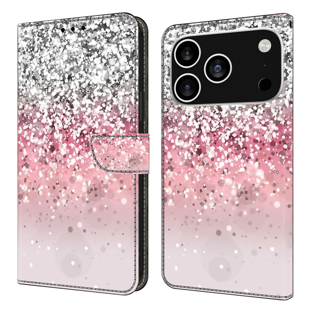 (Iphone 17 Pro Max, Gradient) For Iphone 17 Pro Max Case Magnetic Clasp 3D Pattern Leather Wallet Phone Cover 6914287101630
