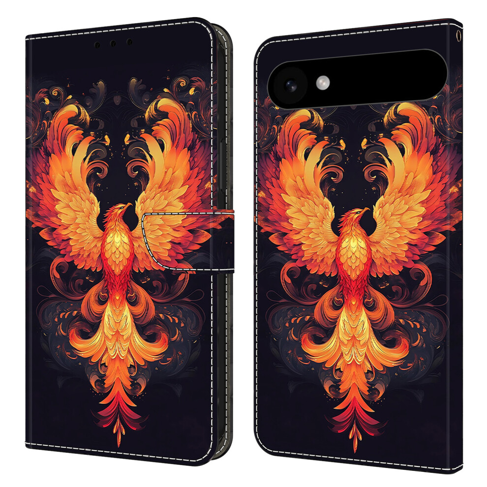 (Iphone Air, Flame Bird) For Iphone Air Case Wallet Stand Pattern Printing Pu Leather Flip Phone Cover 6914280762975