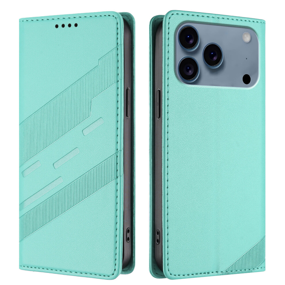 (Iphone 17 Pro, Baby ) For Iphone 17 Pro Phone Cases Punk Style Imprinted Wallet Stand Leather Cover Blue 6914286456809