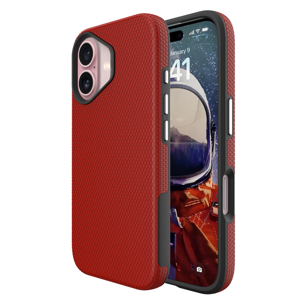 (Iphone 17, ) For Iphone 17 Case Tpu+Pc Four Corner Anti-Drop Phone Cover Red 6914287318441